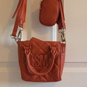 Steve Madden Quilted Mini Bag in Orange